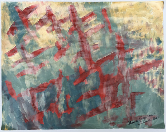 "Veil" Painting on Paper From "Fragile Existence"
