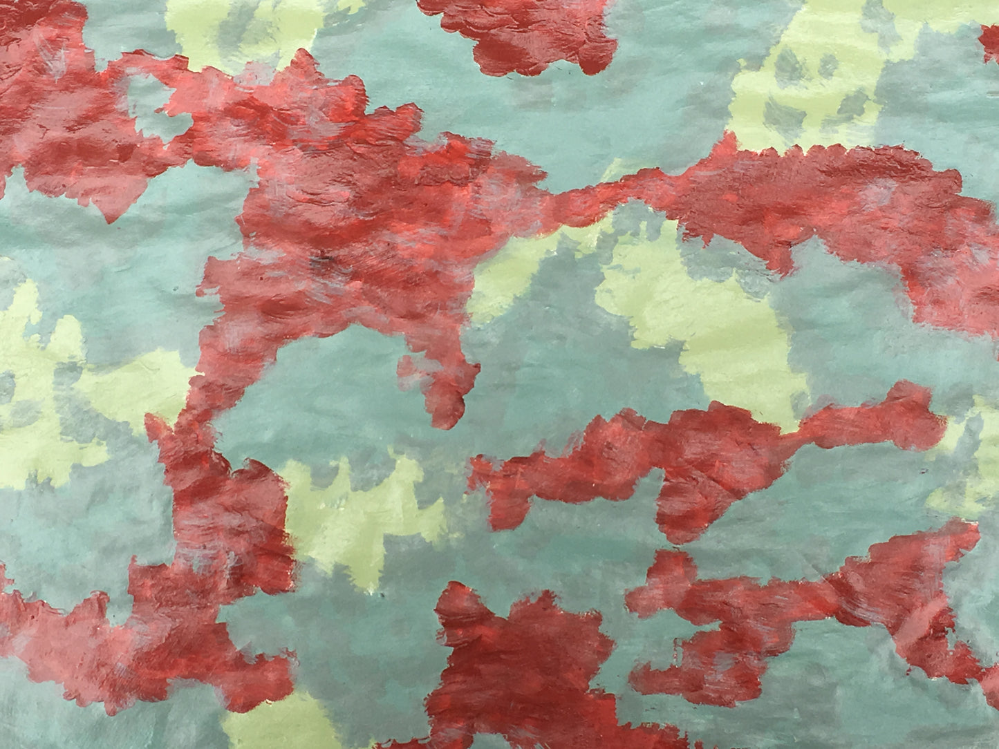 "Blood Sky" Painting on Paper From "Fragile Existence"
