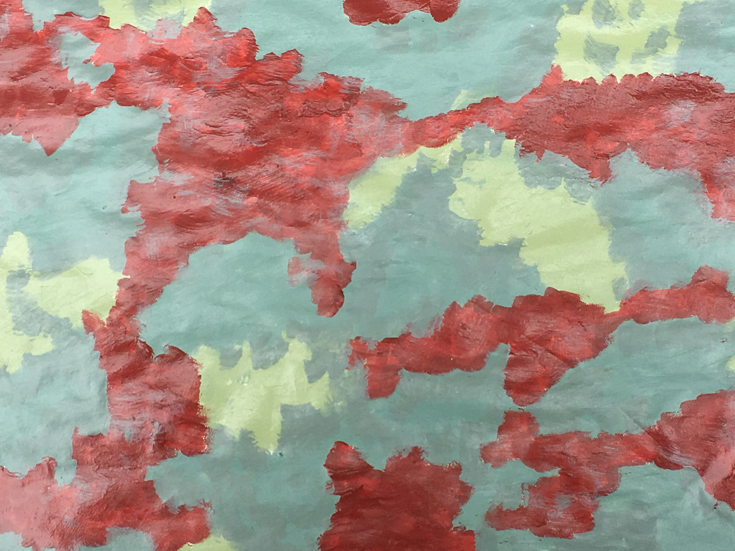 "Blood Sky" Painting on Paper From "Fragile Existence"