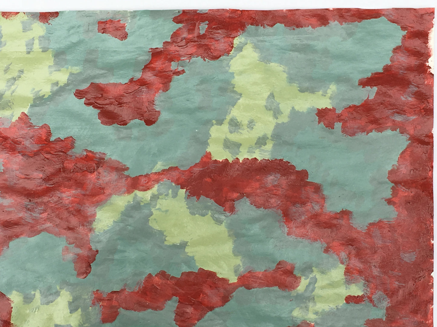 "Blood Sky" Painting on Paper From "Fragile Existence"