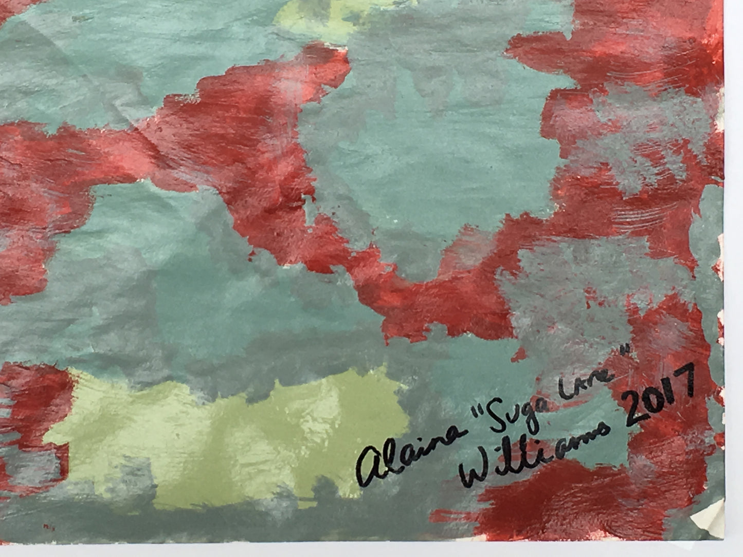 "Blood Sky" Painting on Paper From "Fragile Existence"