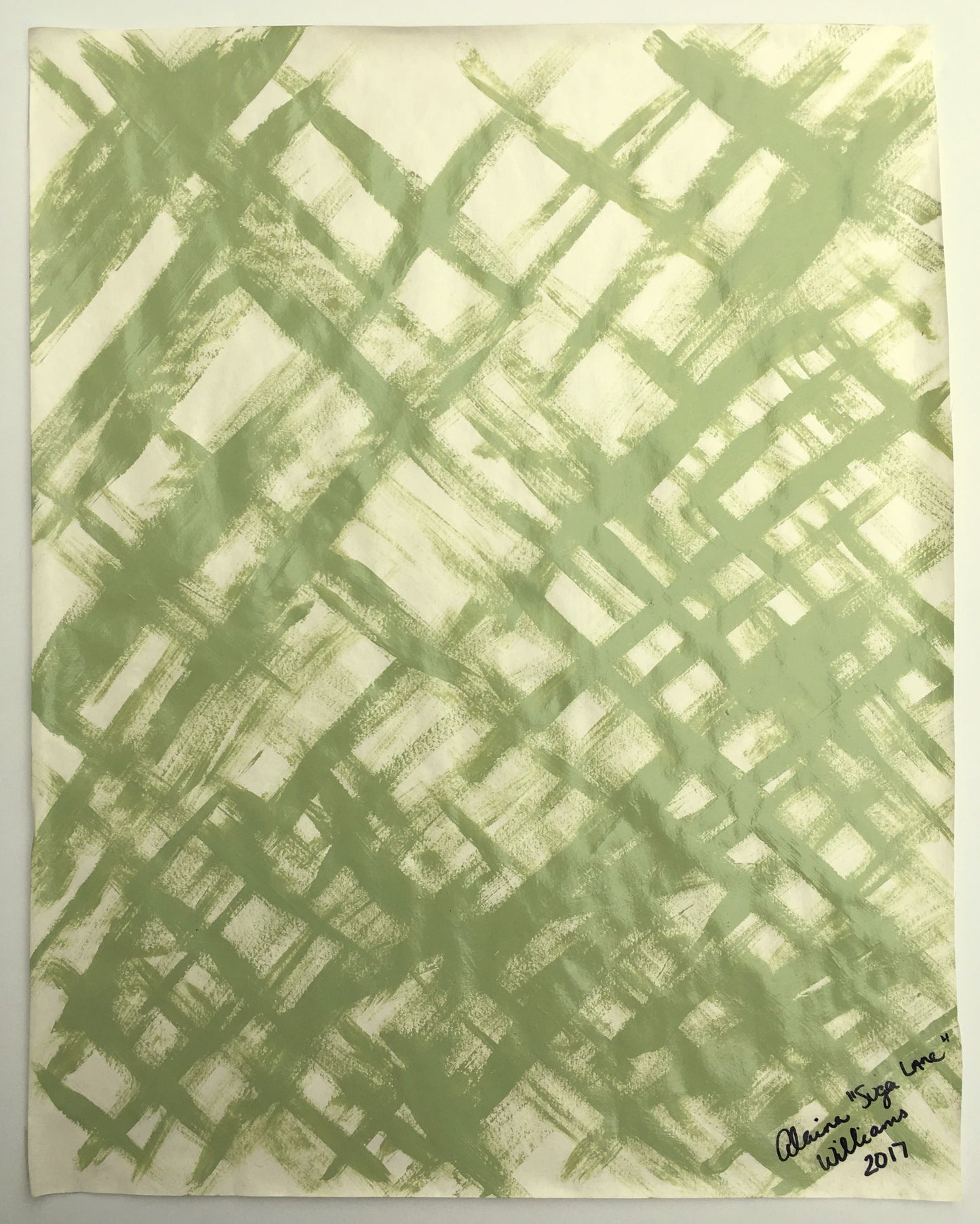 [SOLD] "Many" Painting on Paper From the Series "Fragile Existence" by Suga Lane