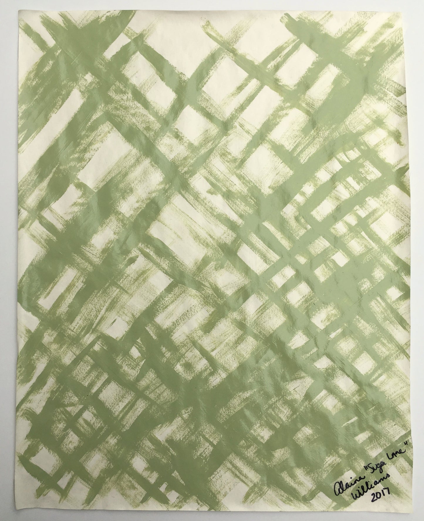 [SOLD] "Many" Painting on Paper From the Series "Fragile Existence" by Suga Lane