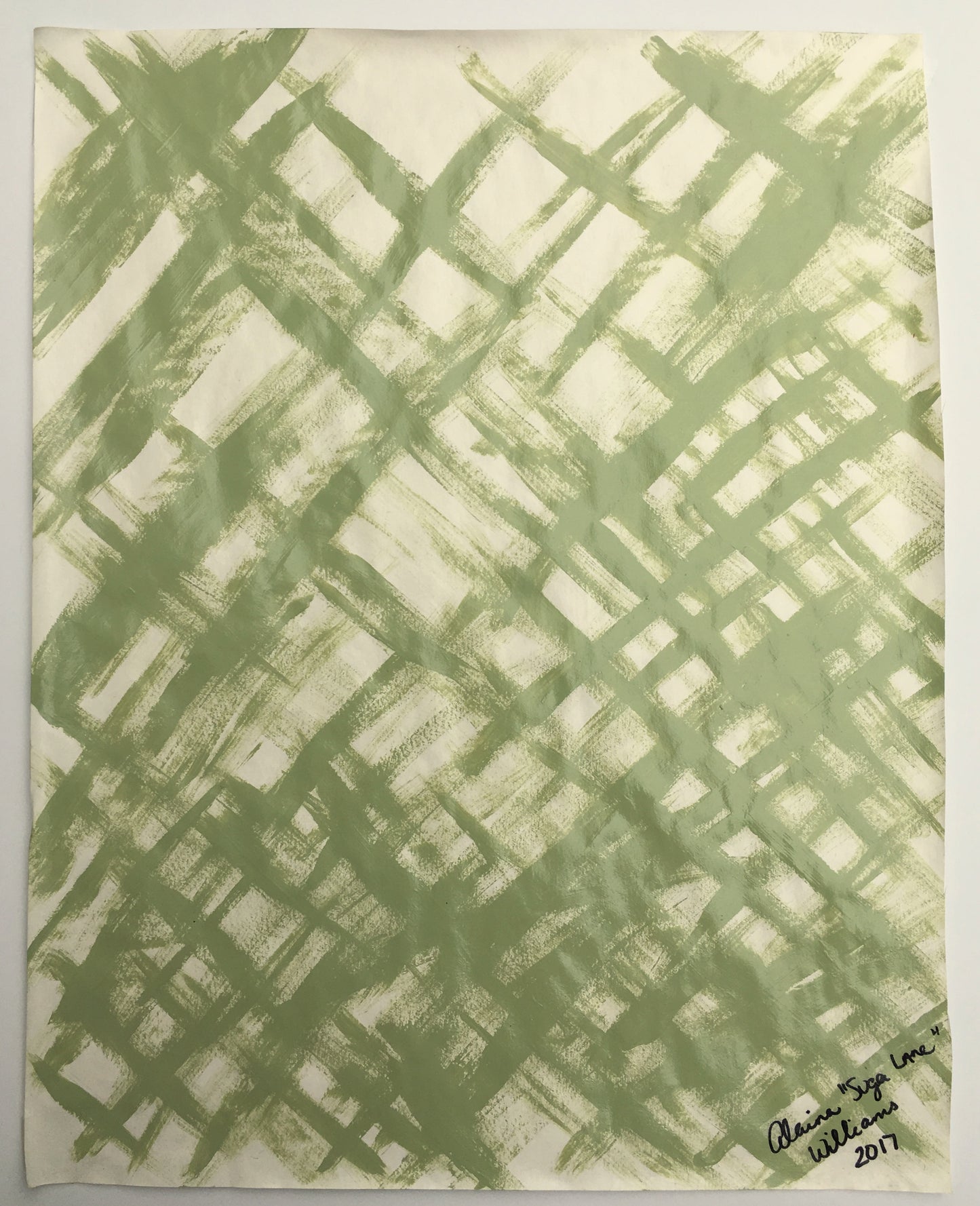 [SOLD] "Many" Painting on Paper From the Series "Fragile Existence" by Suga Lane