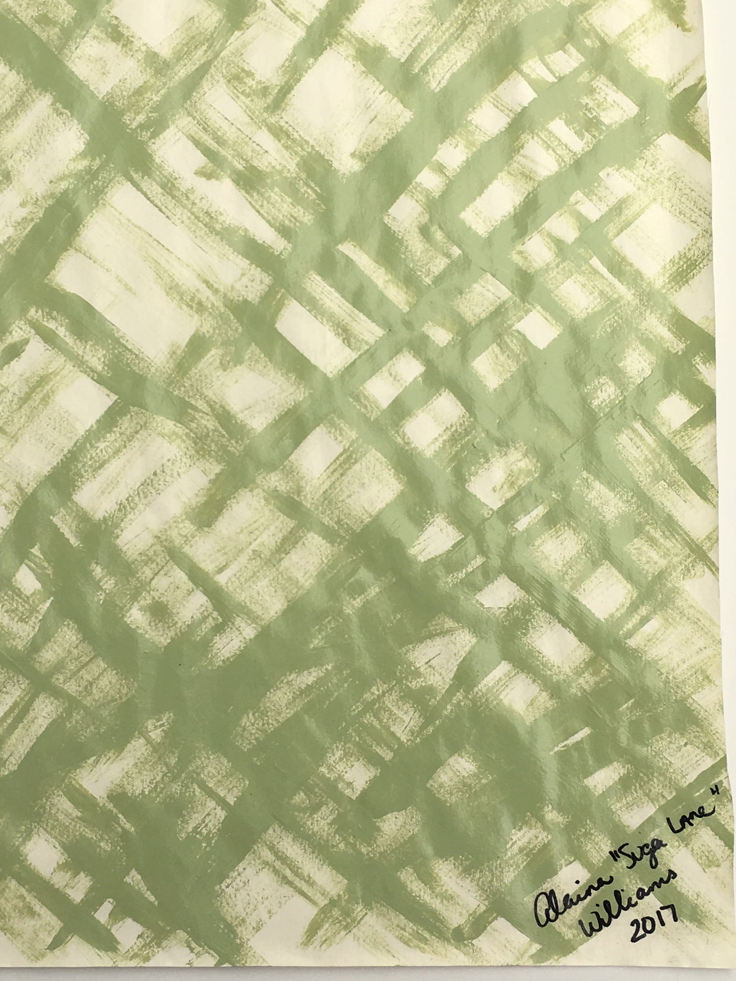 [SOLD] "Many" Painting on Paper From the Series "Fragile Existence" by Suga Lane