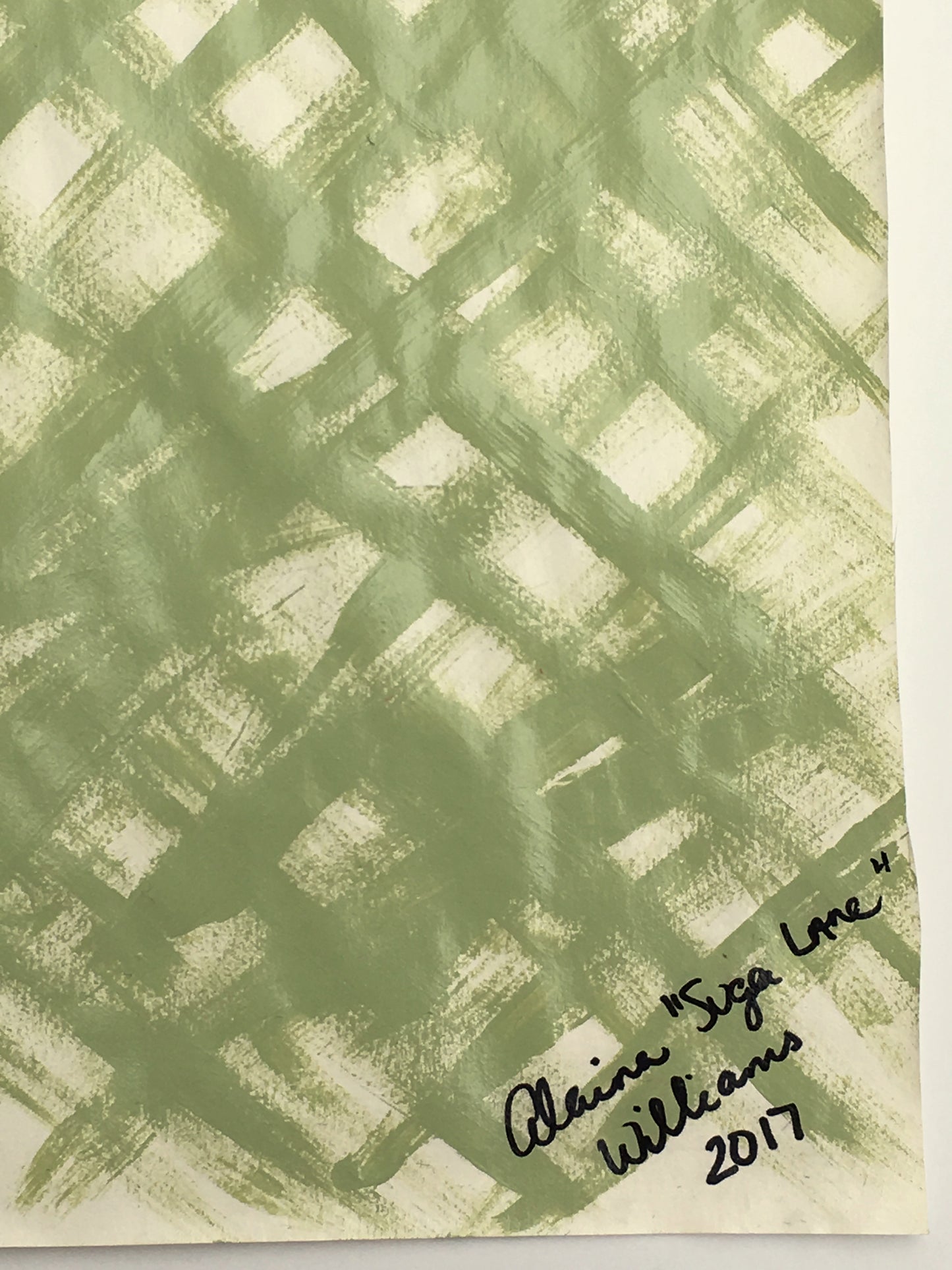 [SOLD] "Many" Painting on Paper From the Series "Fragile Existence" by Suga Lane