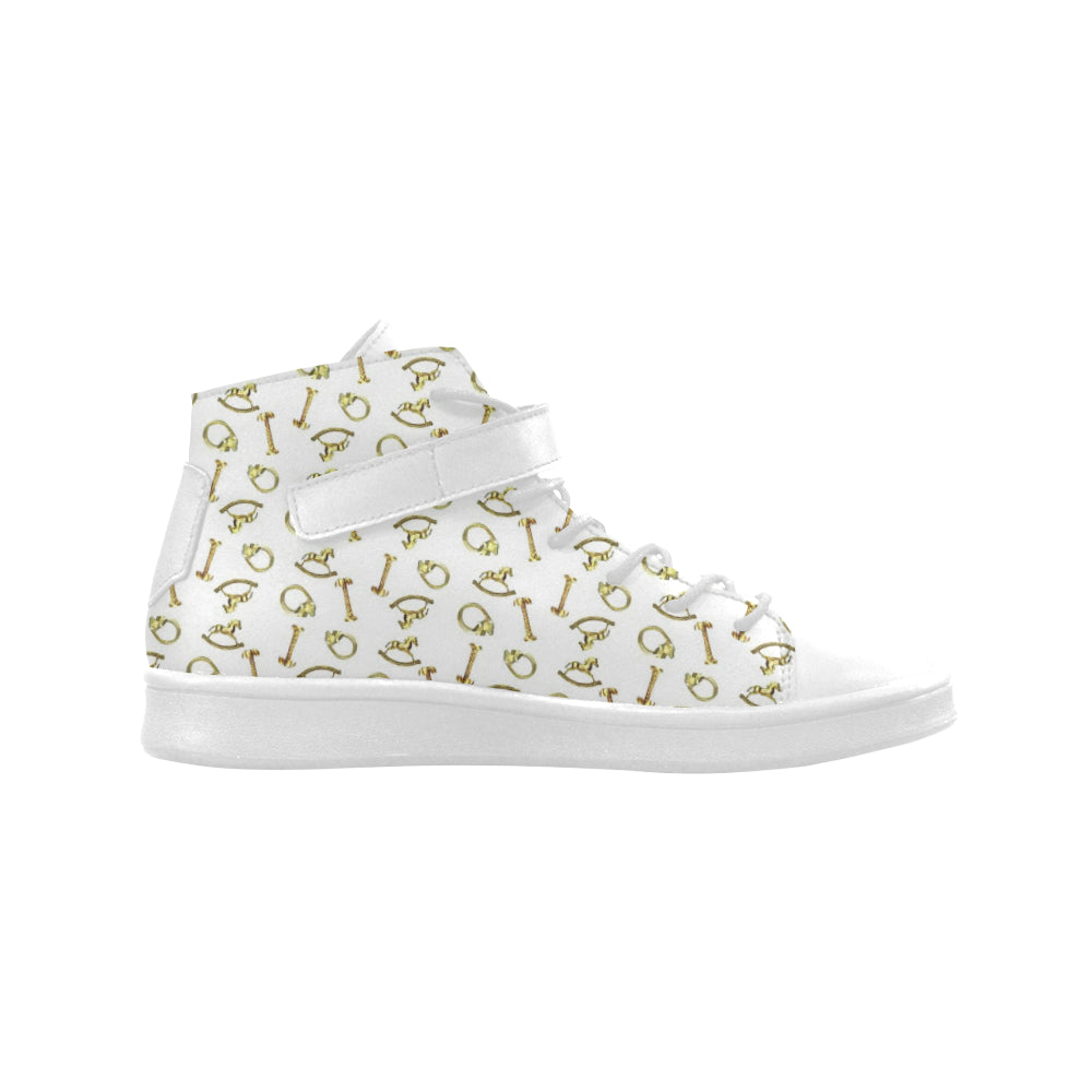 Brass Treasures Leather High Top Shoes e-joyer