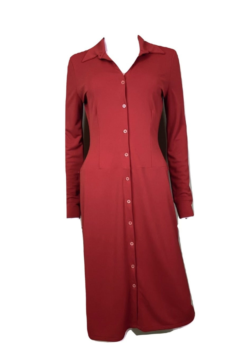 Kenneth Cole Red Button Down Shirt Dress Abby Essie