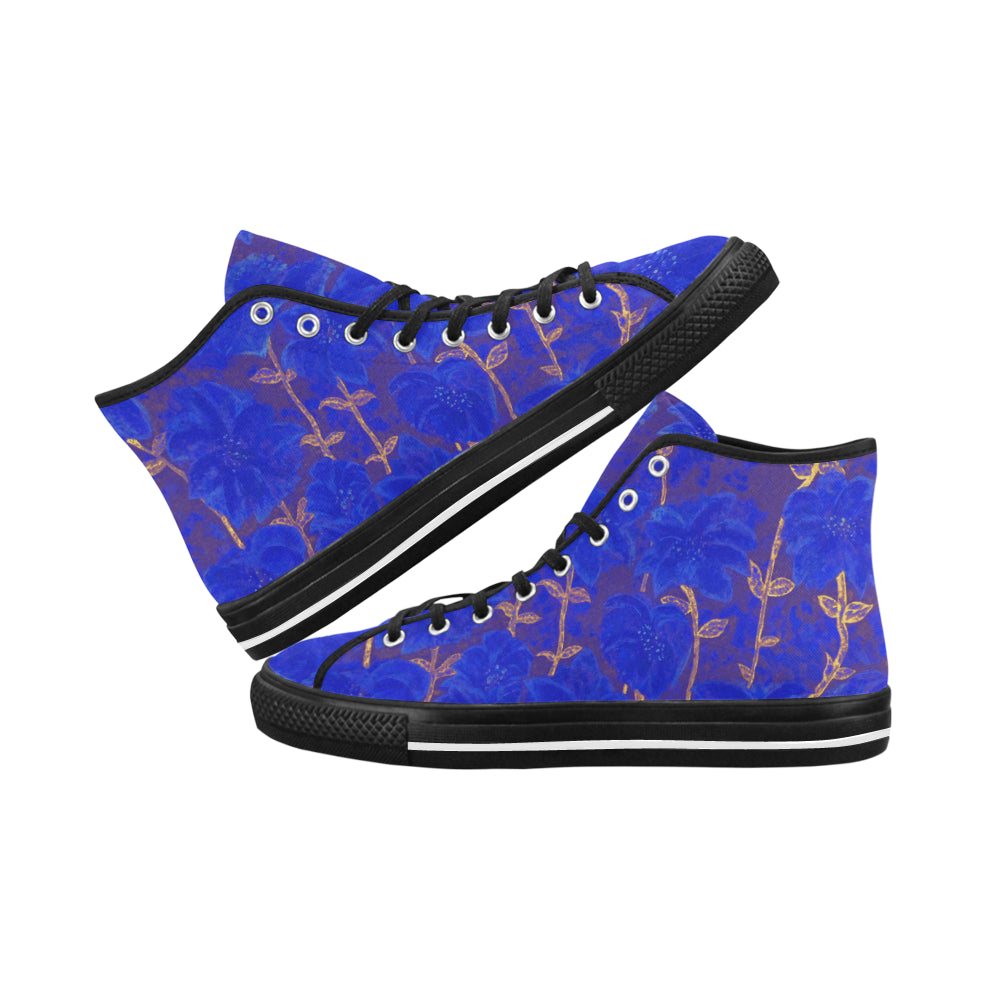 pink fireworks collage 2 royal blue 4.59 mb Vancouver H Women's Canvas Shoes (1013-1) e-joyer