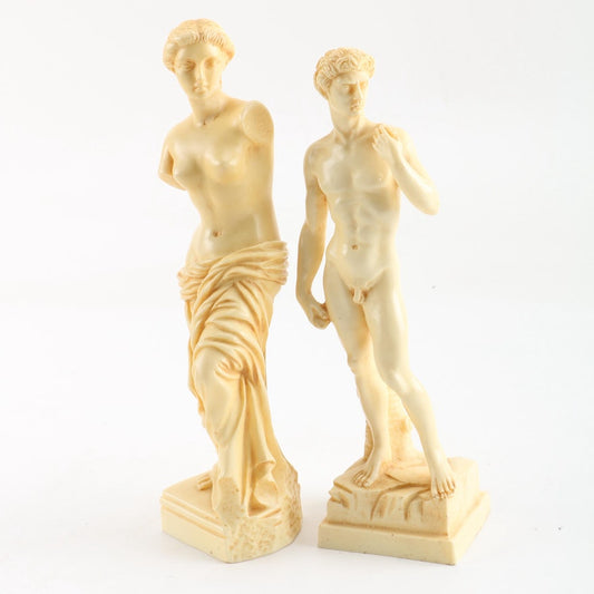 Neoclassical Hollywood Regency Roman Italian Figural Statuettes
