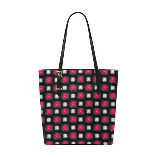 Bling Hearts Classic Leather Tote Bag e-joyer