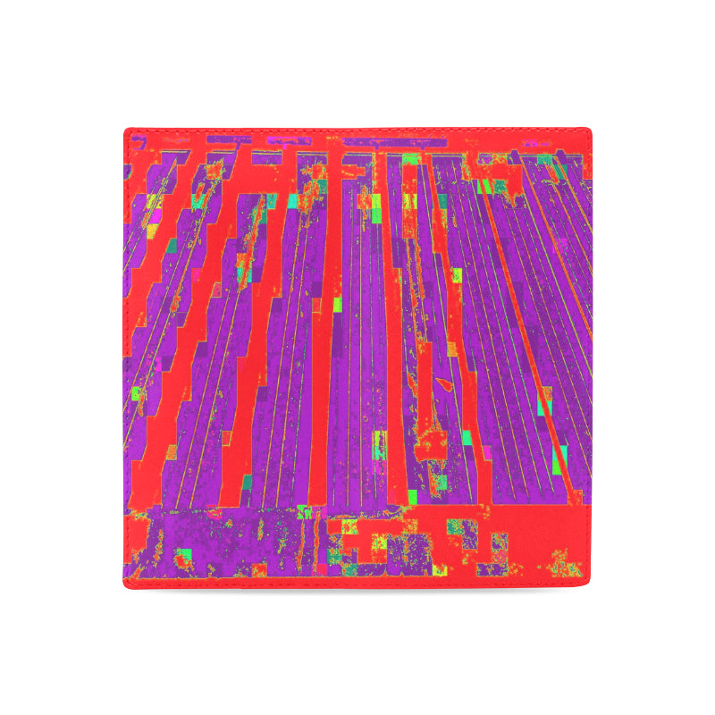 Electro Stripe Folding Leather Wallet e-joyer
