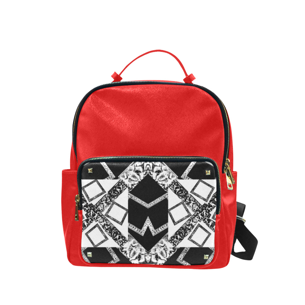 VIP Logo Coed Leather Backpack e-joyer