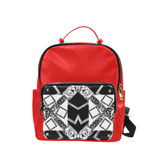 VIP Logo Coed Leather Backpack e-joyer