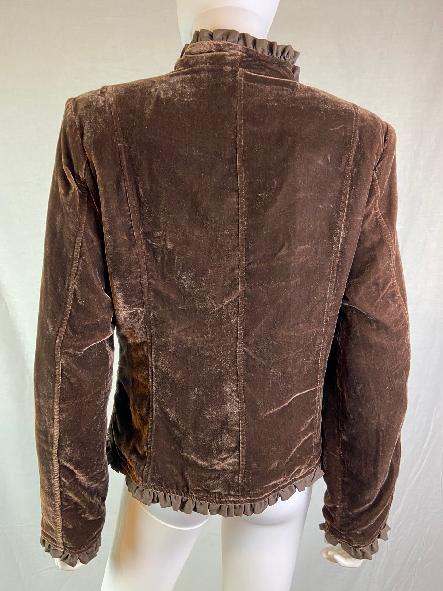 Willi Smith Victorian Brown Velvet Jacket