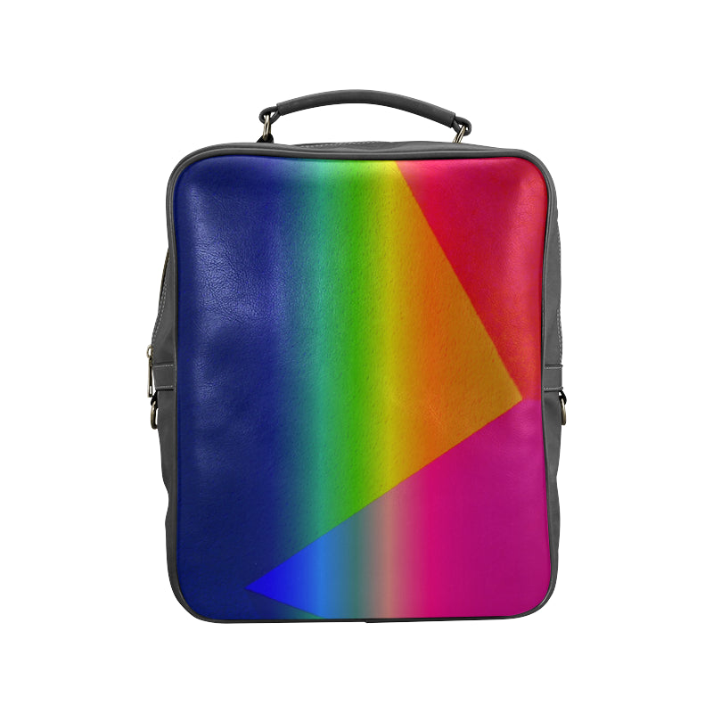 Rainbow Leather Carry-On Backpack Bag