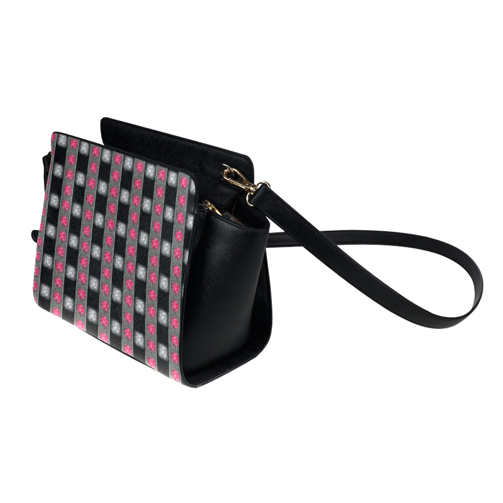 Bling Stripes Nia Satchel Bag e-joyer