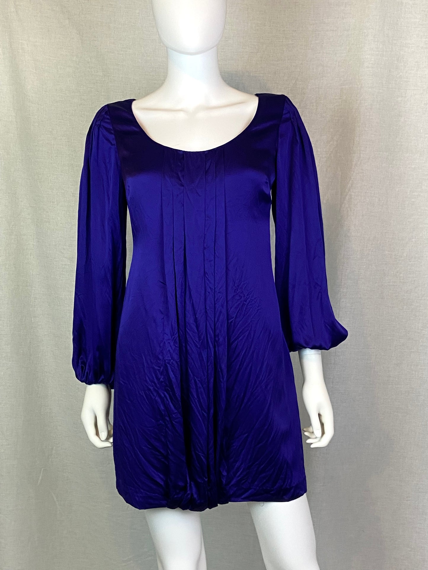 INC Purple Silk Blouson Dress 2