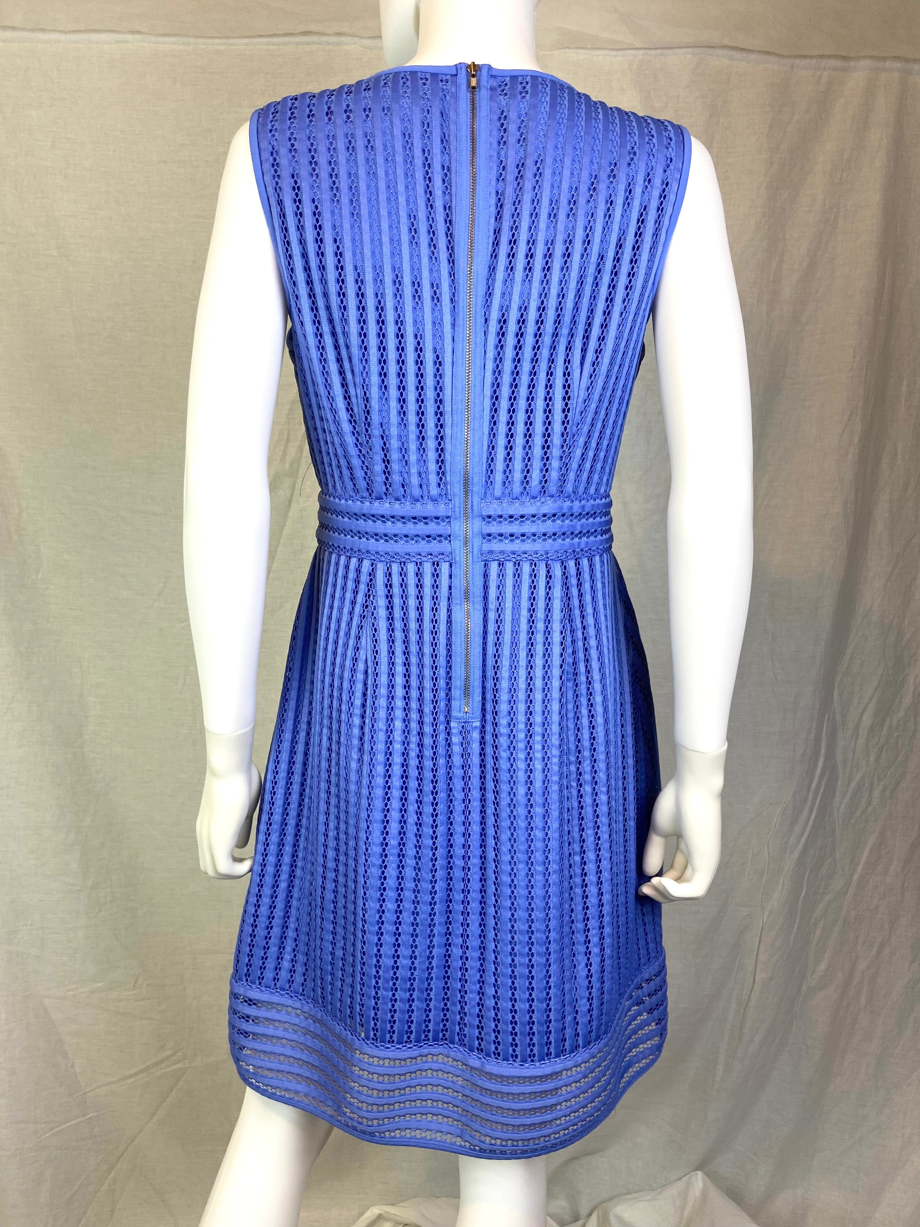 J CREW Blue Lavender Purple Knit Lace Dress 10
