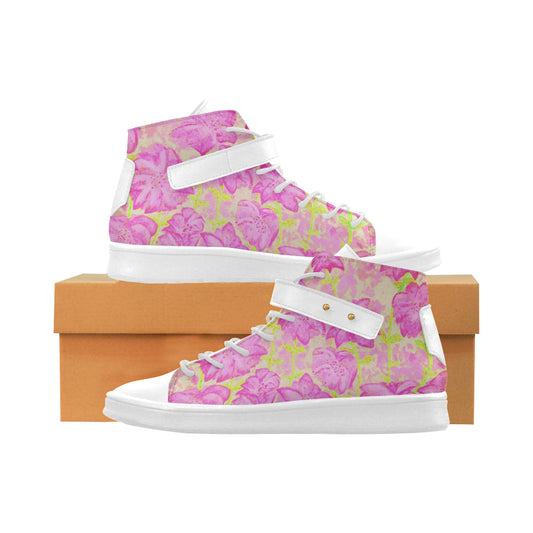 Fireworks Leather High Top Shoes [Pink] e-joyer