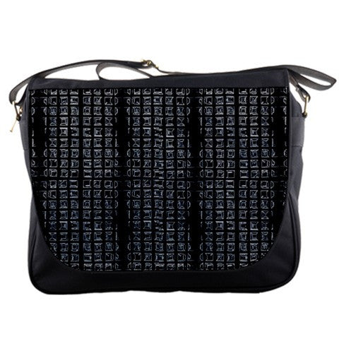 Grid Matrix Nylon Messenger Bag Abby Essie