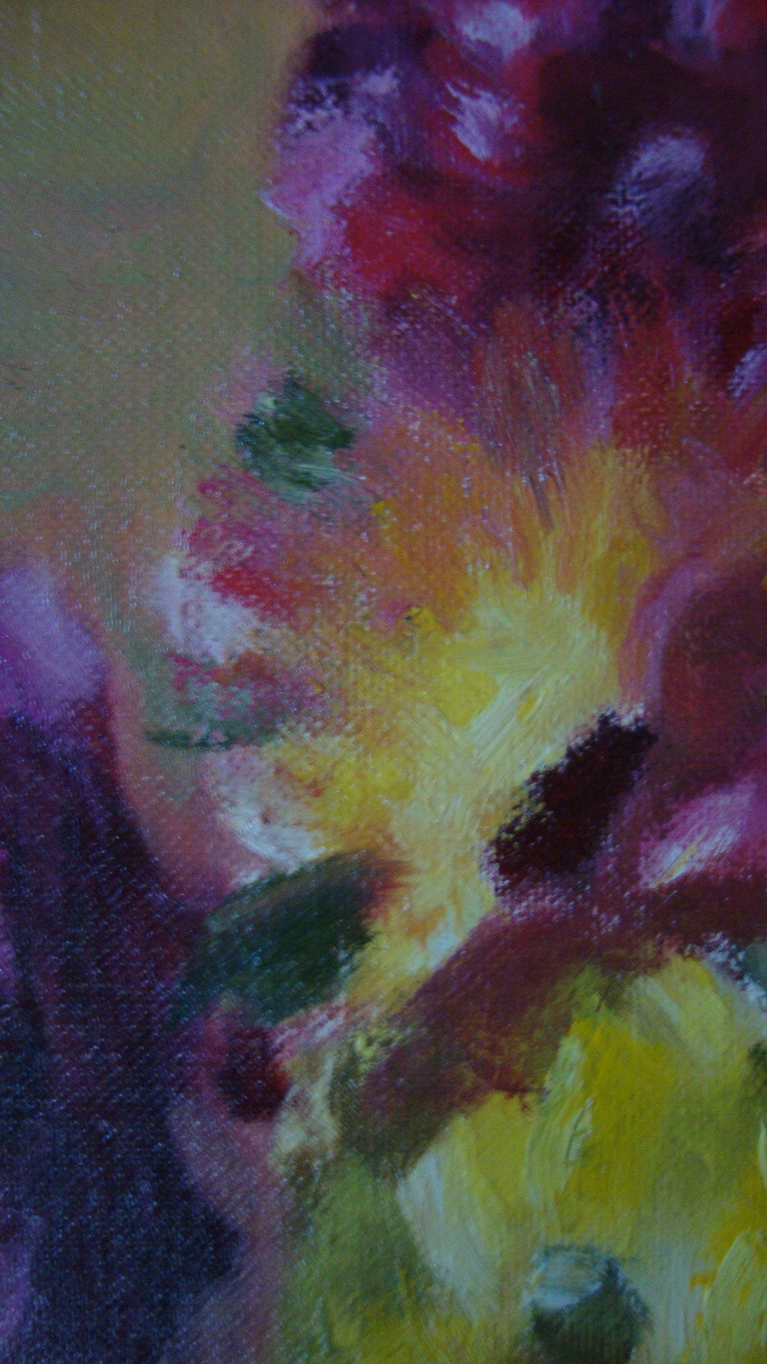 [SOLD] ARTIST LOUISE JOHNSON COLLECTION ORIGINAL PAINTING FLORAL STILL LIFE /PIECE [B]