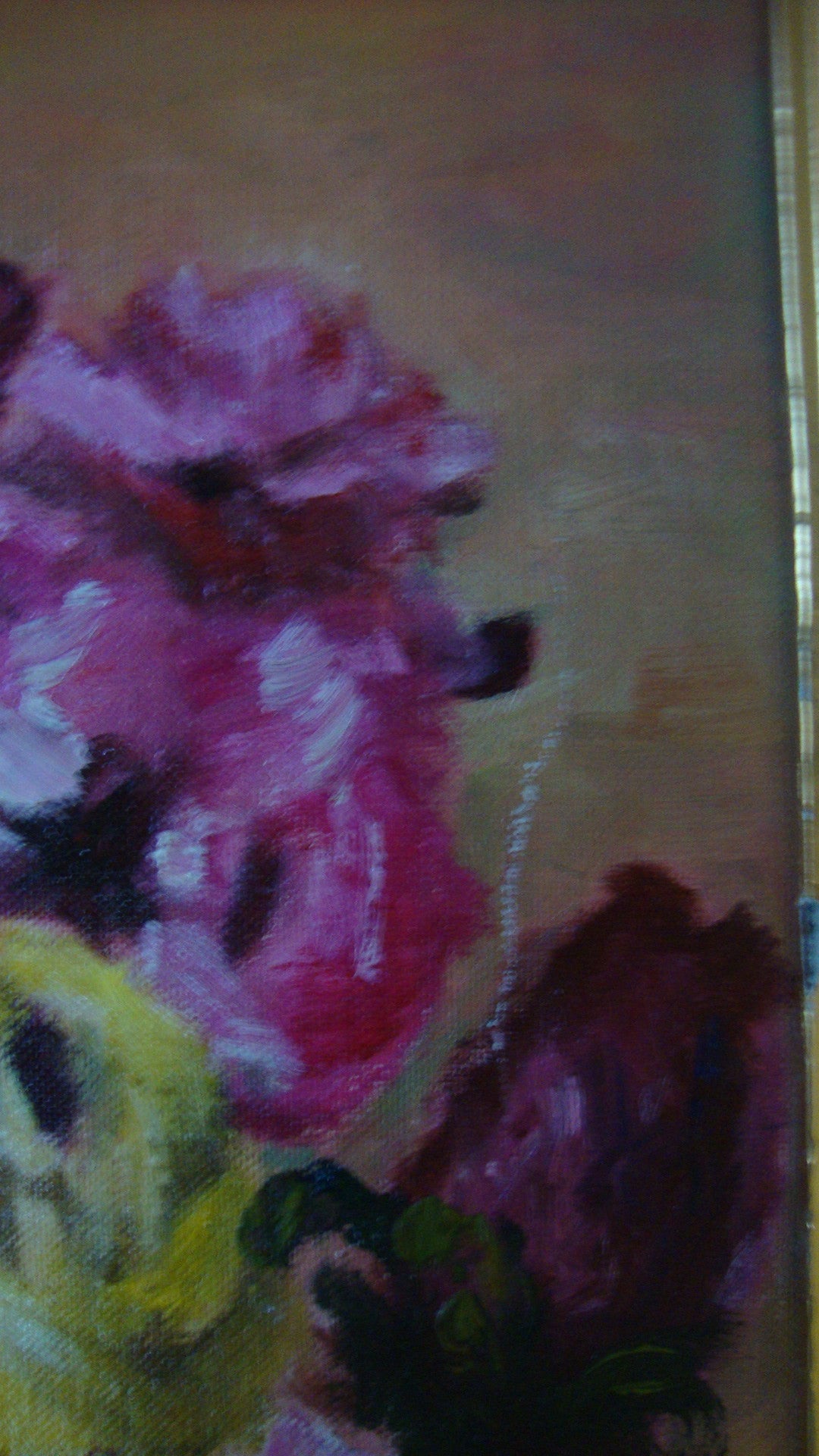 [SOLD] ARTIST LOUISE JOHNSON COLLECTION ORIGINAL PAINTING FLORAL STILL LIFE /PIECE [B]