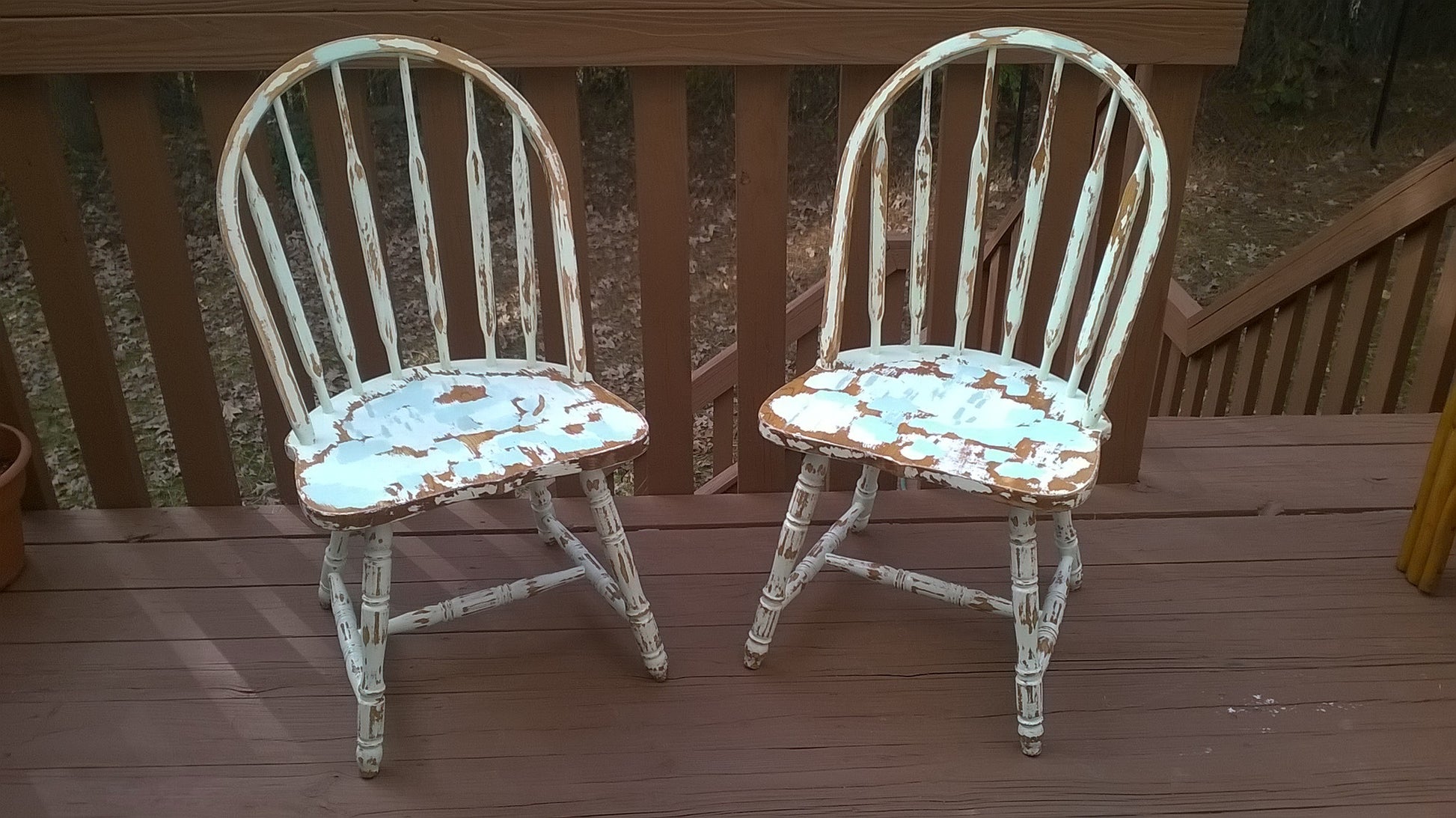 Vintage Cottage Distressed Farmhouse Windsor Chairs Abby Essie