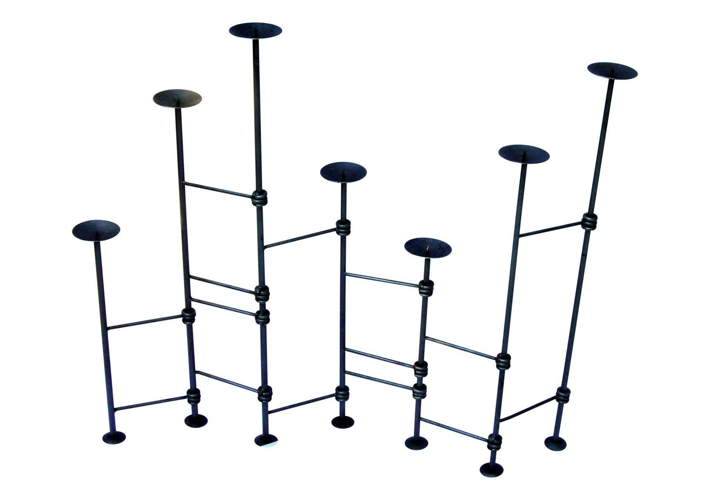 [SOLD] Vintage Metal Wrought Iron Candelabra deco goth candle holder