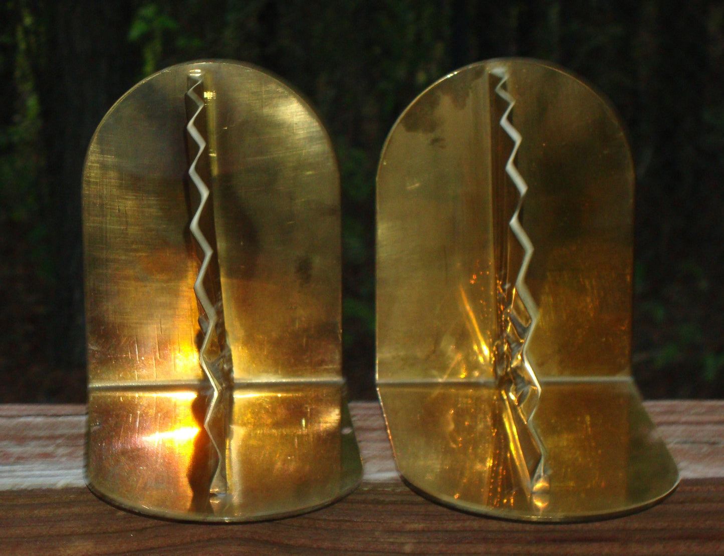 [SOLD] Mid-Century Hollywood Regency Brass Bookends