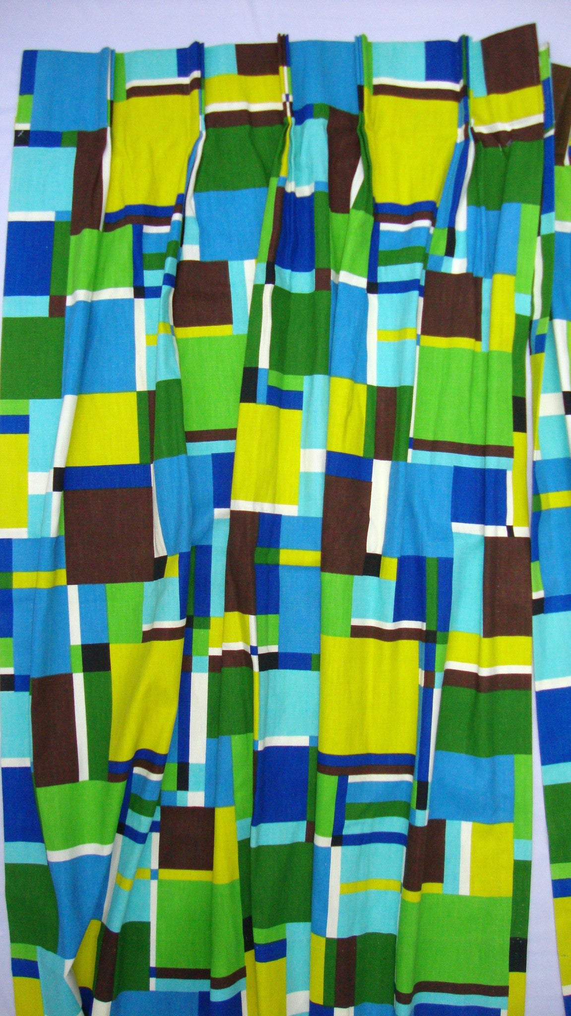 Modern Mid-Century Retro Valance Curtains