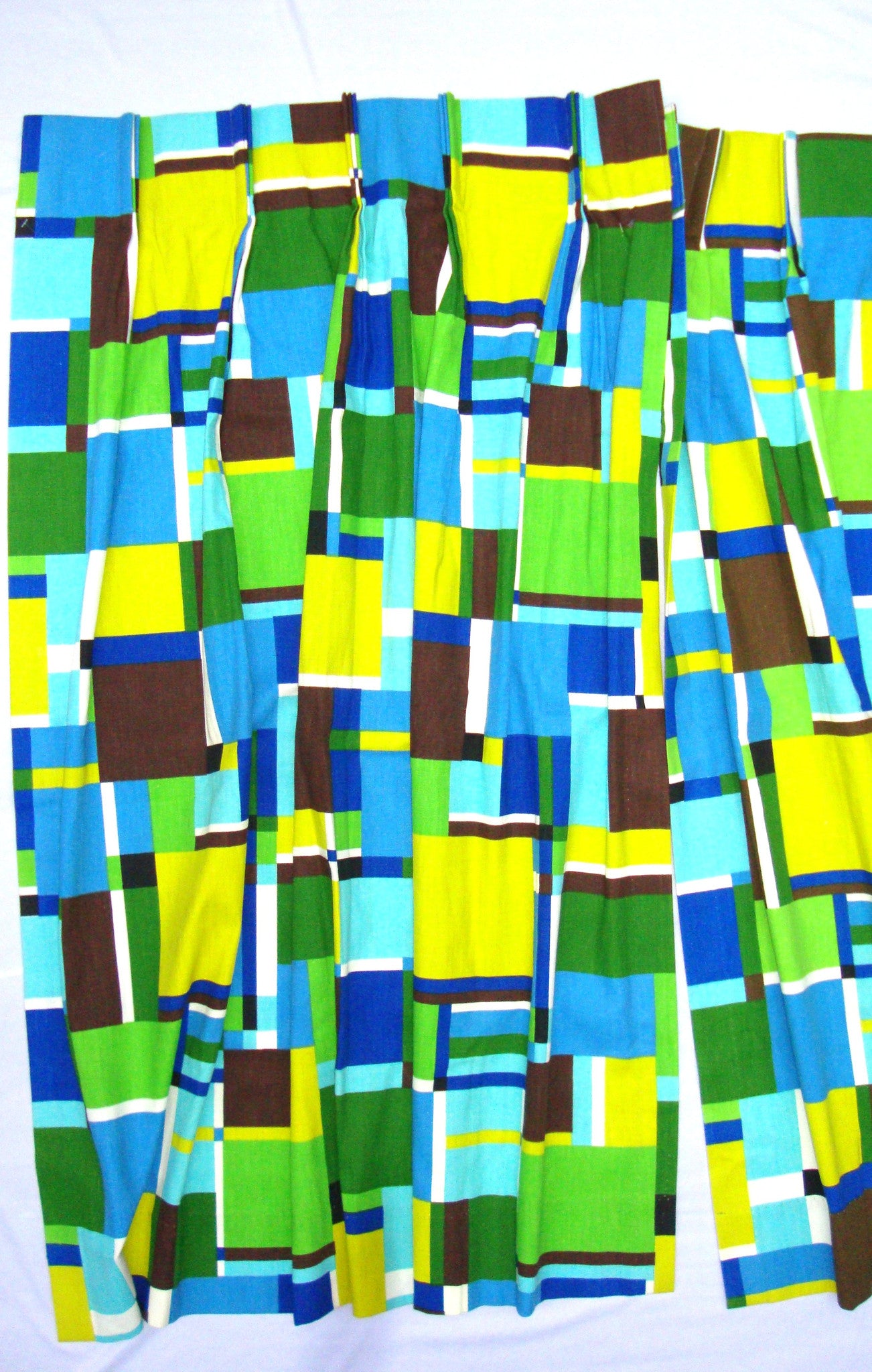 Modern Mid-Century Retro Valance Curtains