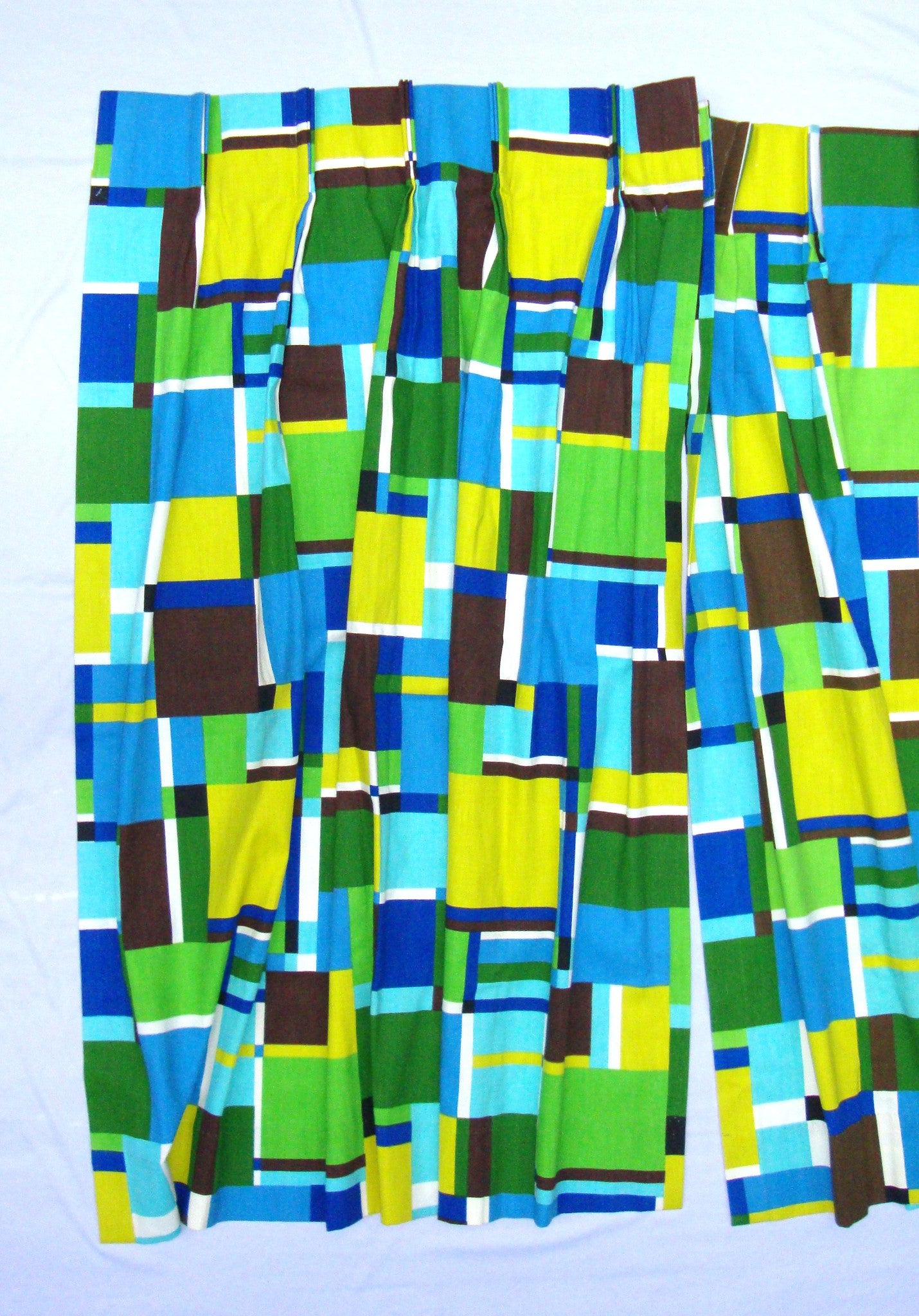 Modern Mid-Century Retro Valance Curtains