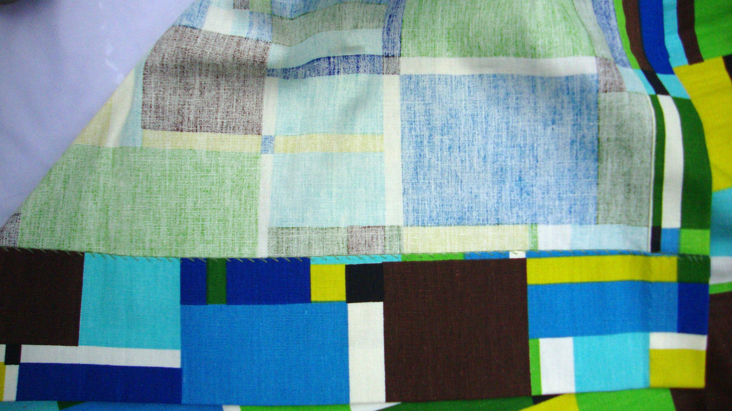 Modern Mid-Century Retro Valance Curtains