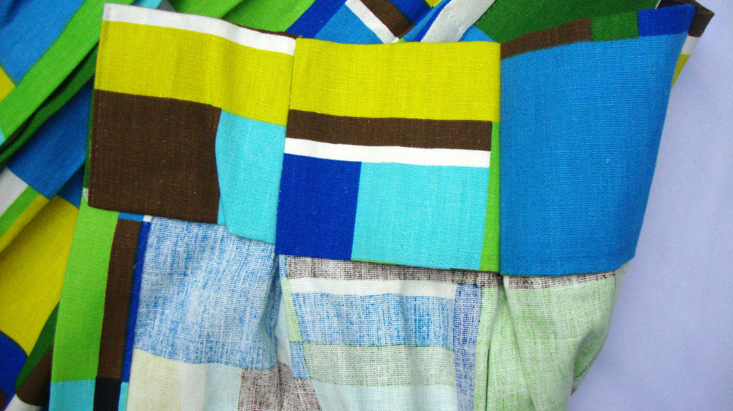 Modern Mid-Century Retro Valance Curtains