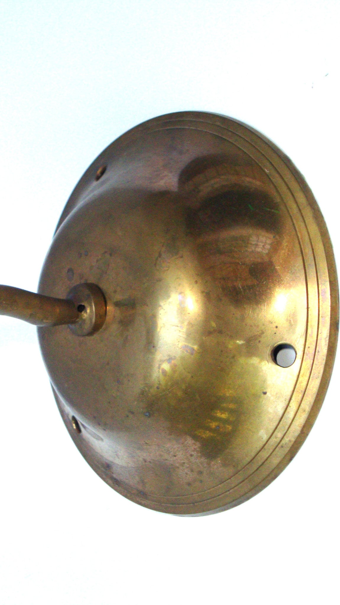 [SOLD] Victorian Gothic Regency Deco Brass Candle Sconces