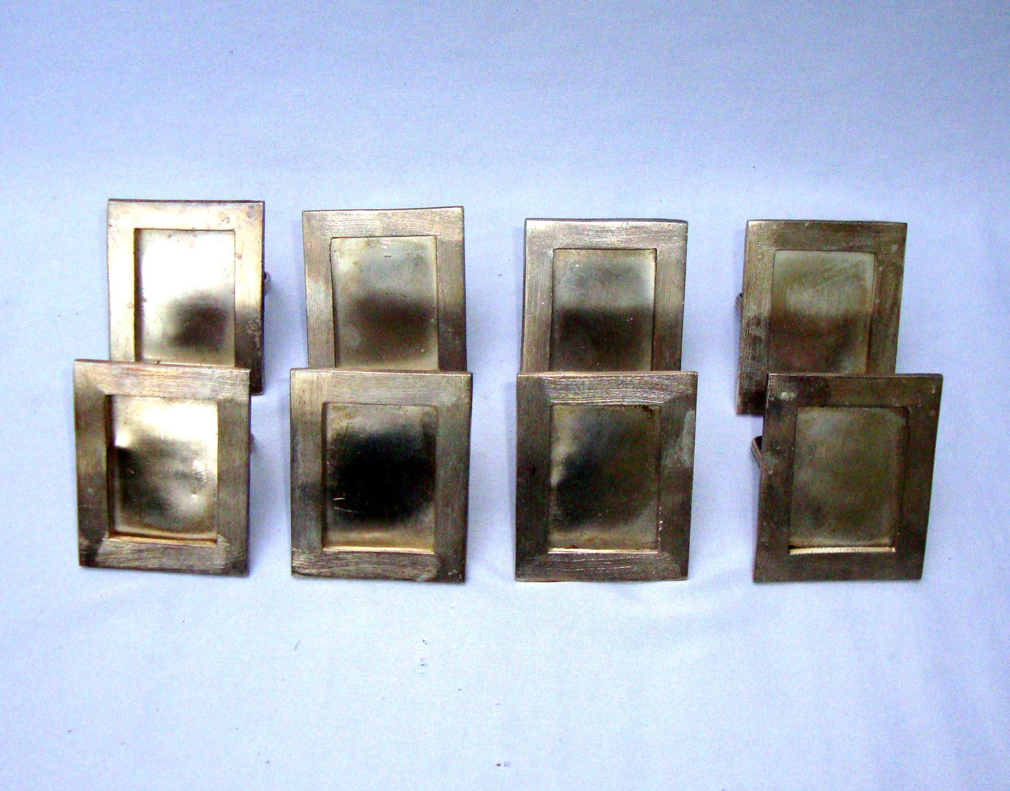 [Sold] Silver Plated Place Holders Napkin Rings - 8