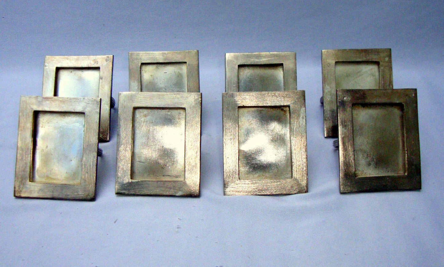 [Sold] Silver Plated Place Holders Napkin Rings - 8