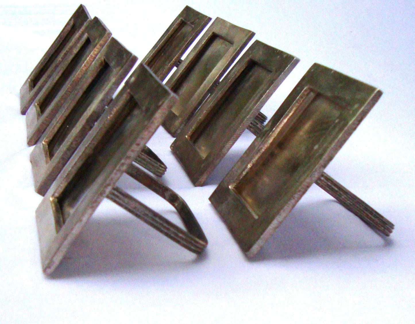 [Sold] Silver Plated Place Holders Napkin Rings - 8
