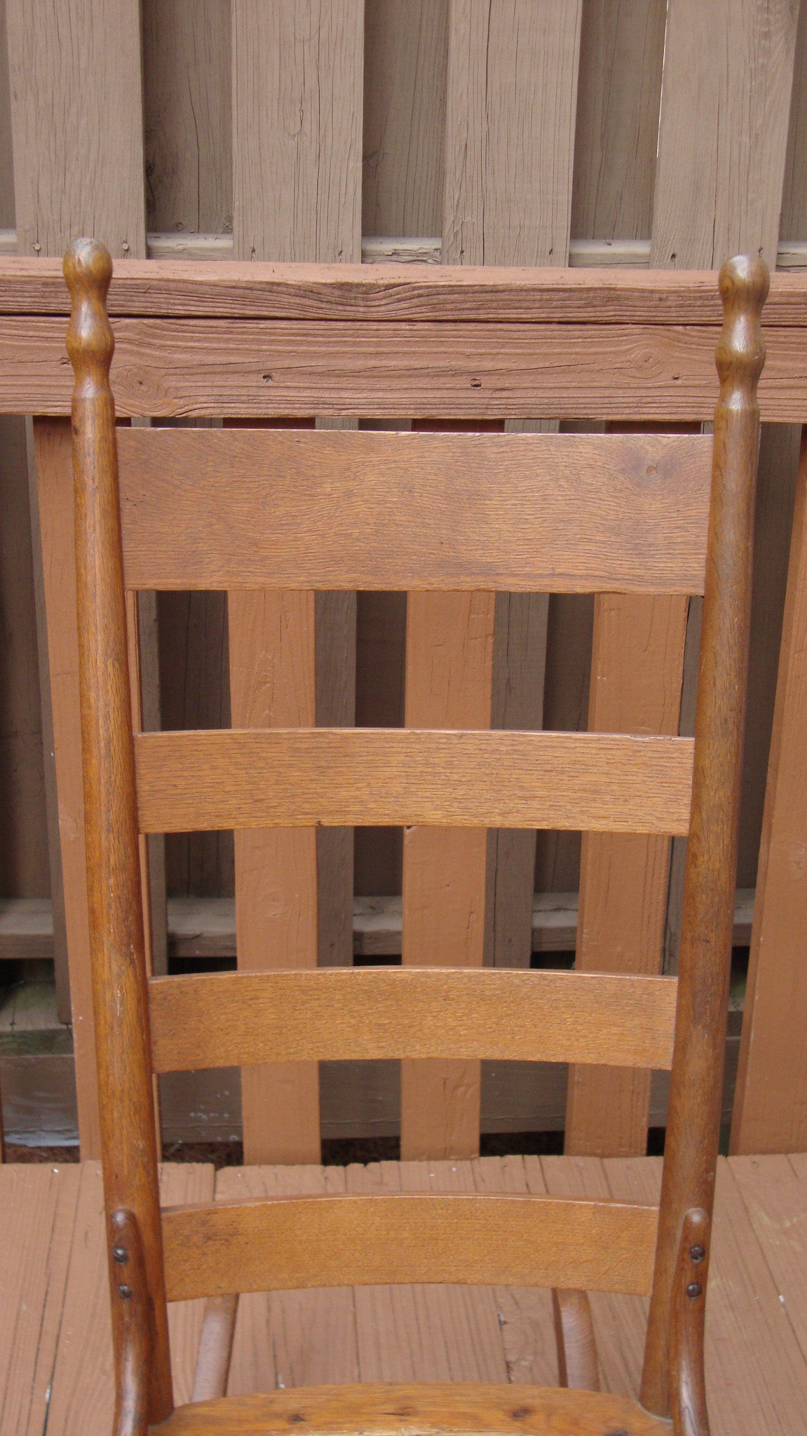 [SOLD] Antique Early American Ladderback Rocker Chair