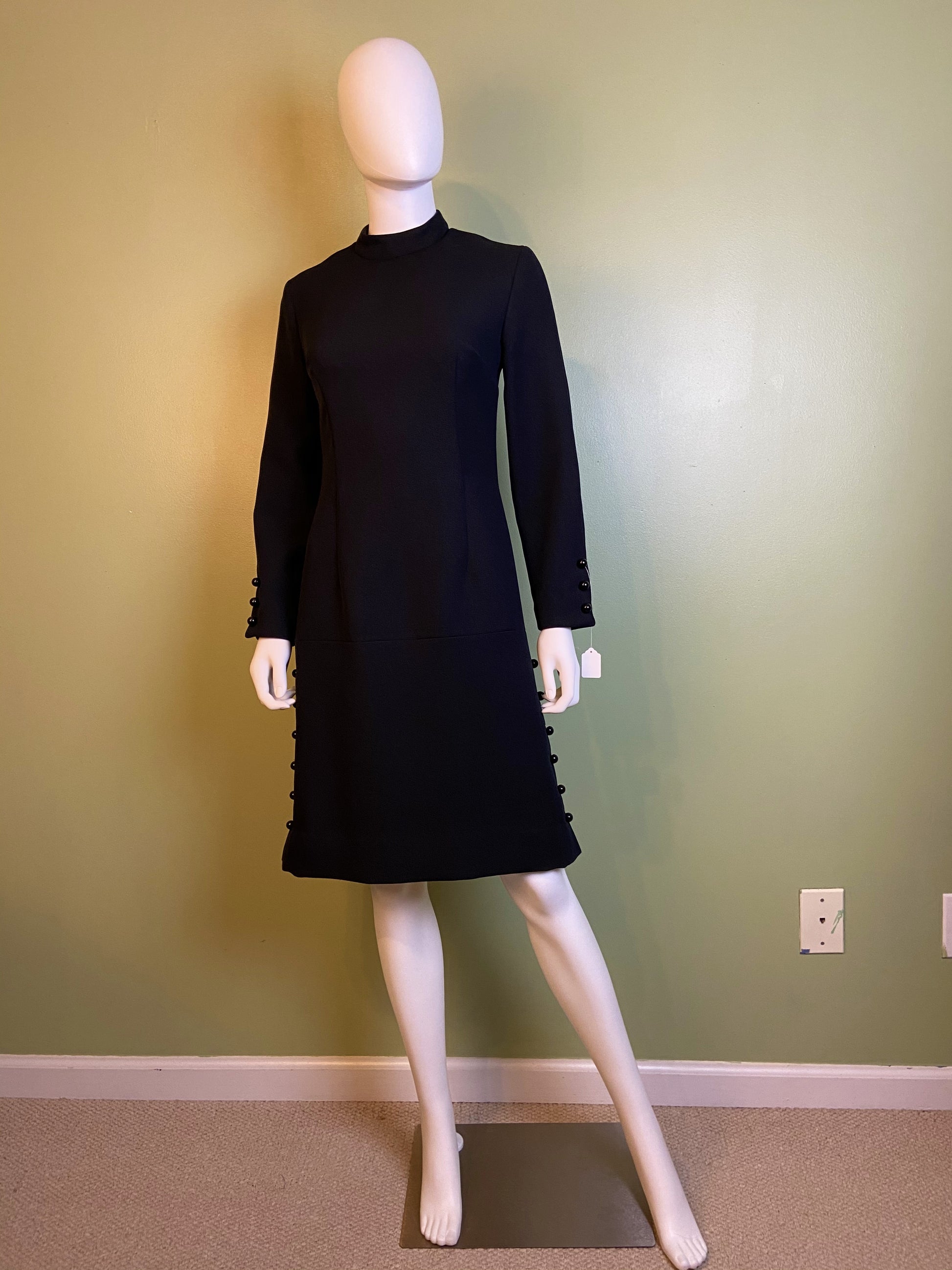 Vintage Neiman Marcus Black Mod Dress SUGA LANE