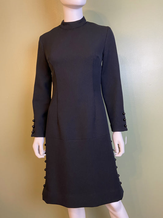 Vintage Neiman Marcus Black Mod Dress SUGA LANE