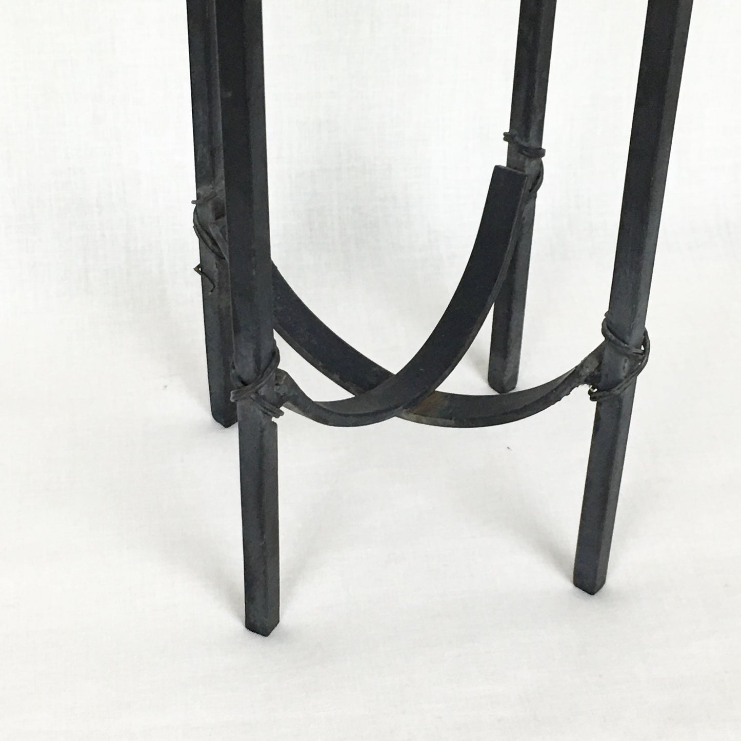French Art Deco Iron Candle Holders - a Pair