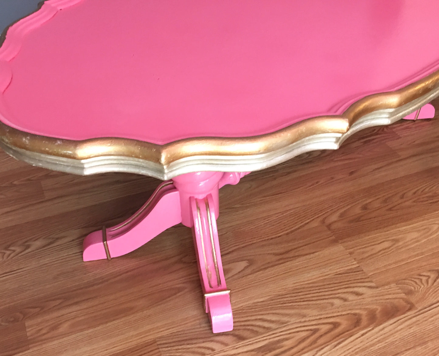 [SOLD] Deco Glam Hot Pink Lacquer Coffee Table