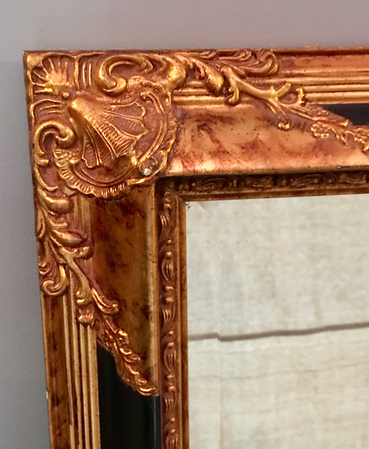 [SOLD] Baroque Rococo Gold Black Mirror