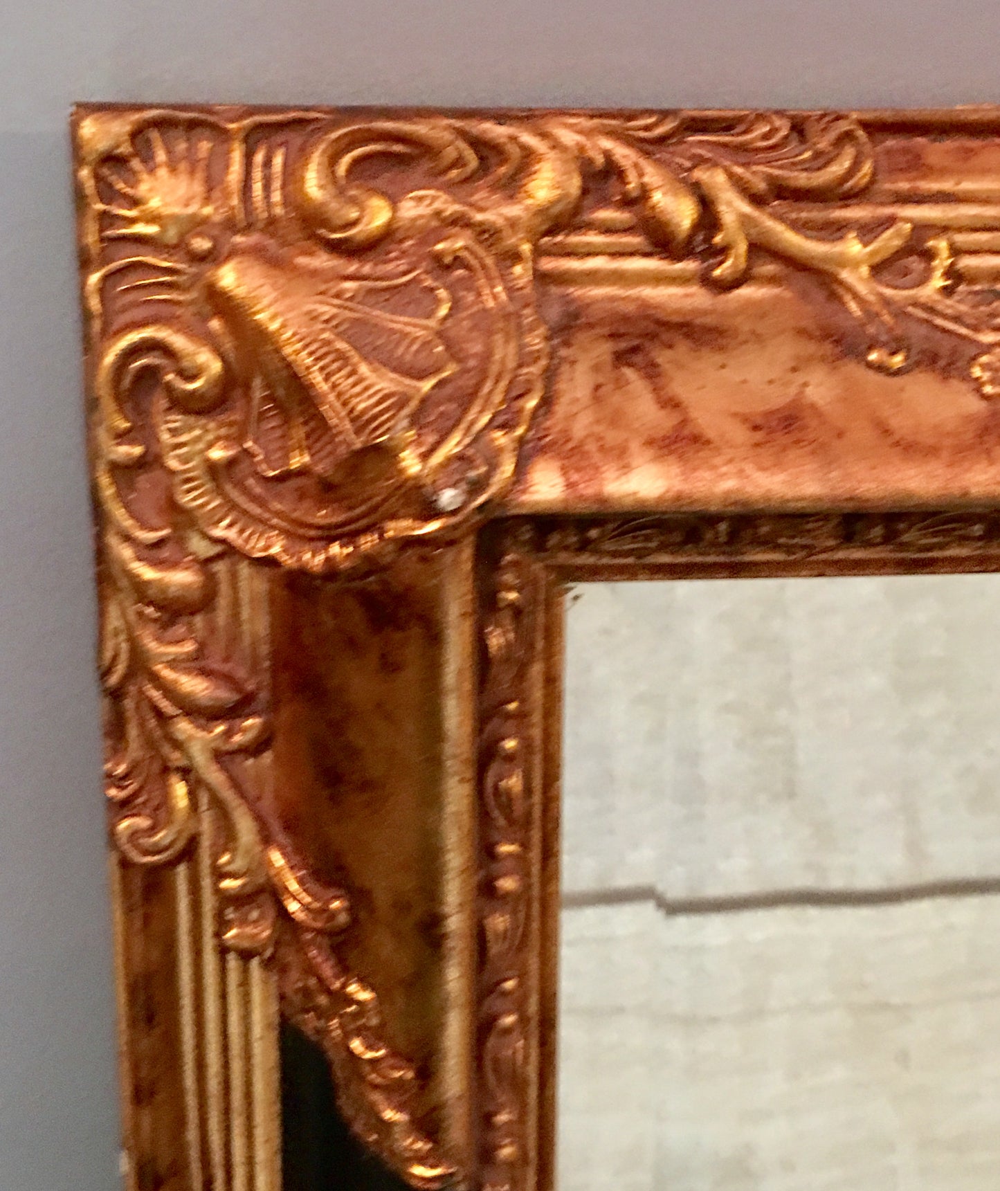 [SOLD] Baroque Rococo Gold Black Mirror