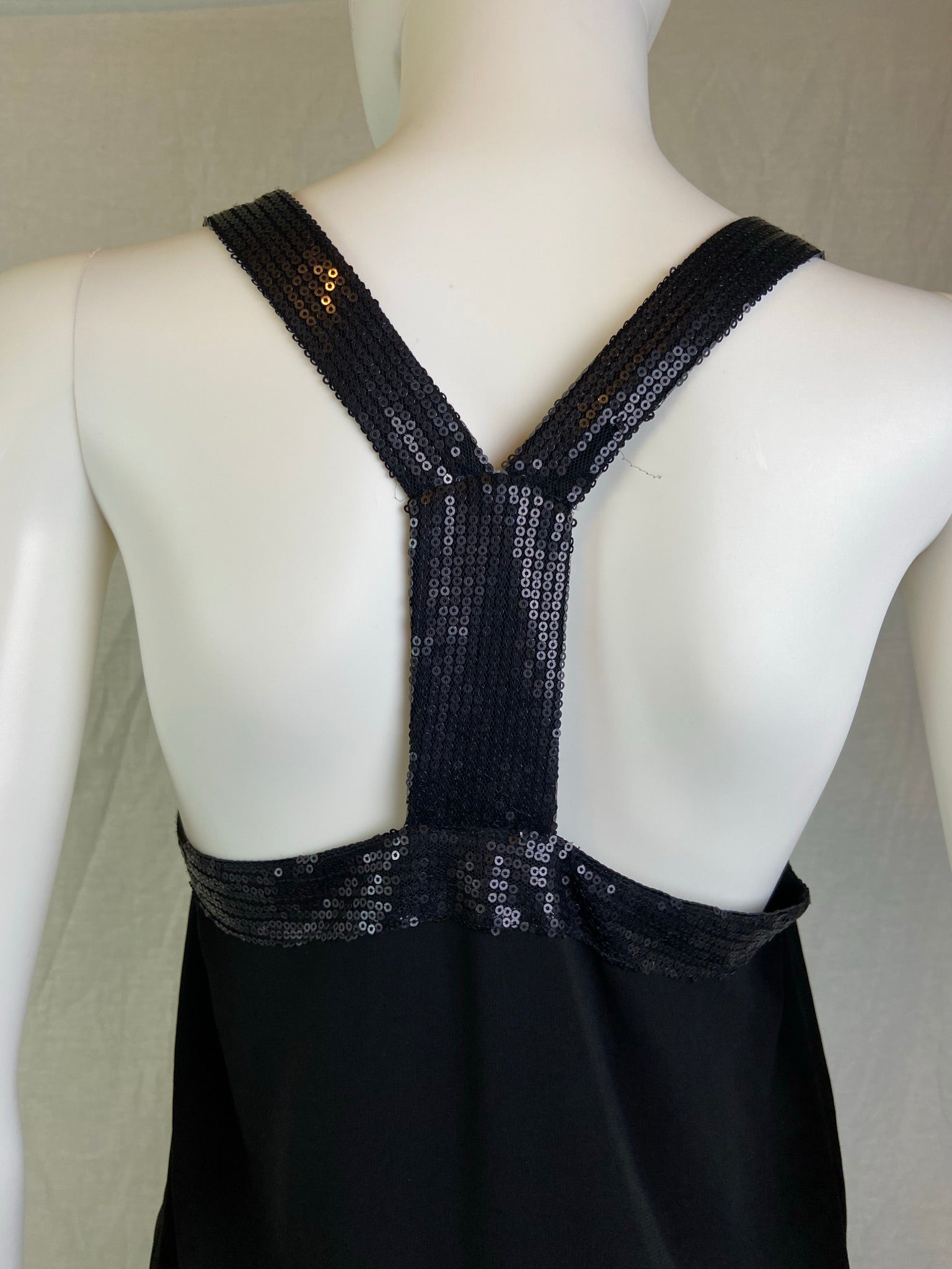 Ark & Co Black Sequin Halter romper Tunic Dress Top ABBY ESSIE STUDIOS