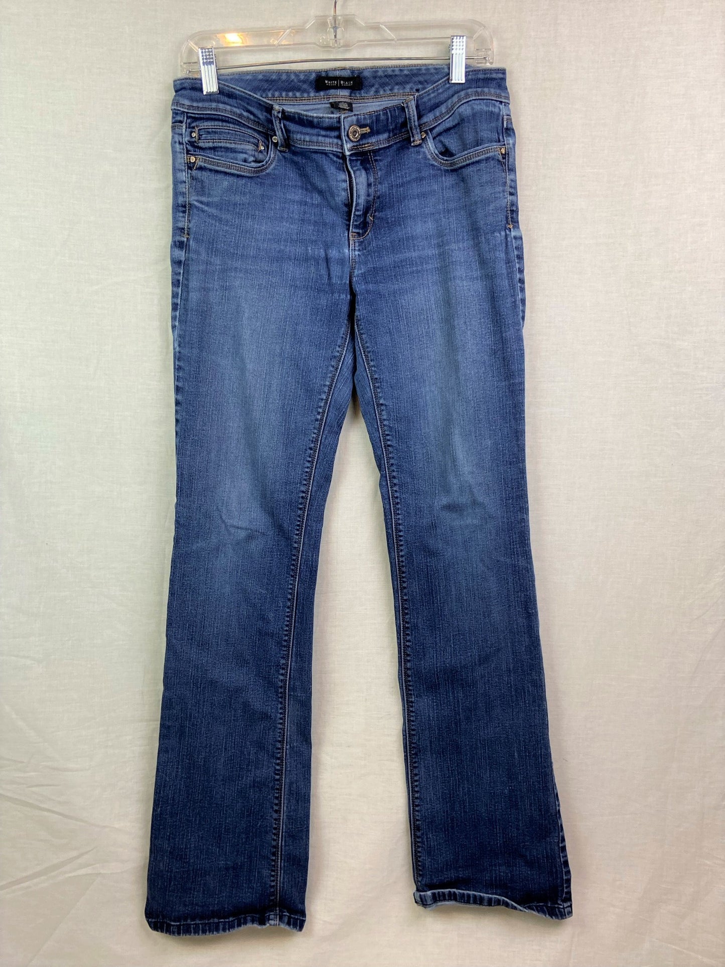 White House Black Market Distressed Faded Blue Denim Jeans