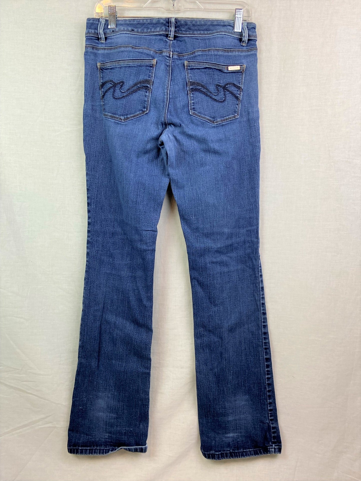 White House Black Market Distressed Faded Blue Denim Jeans