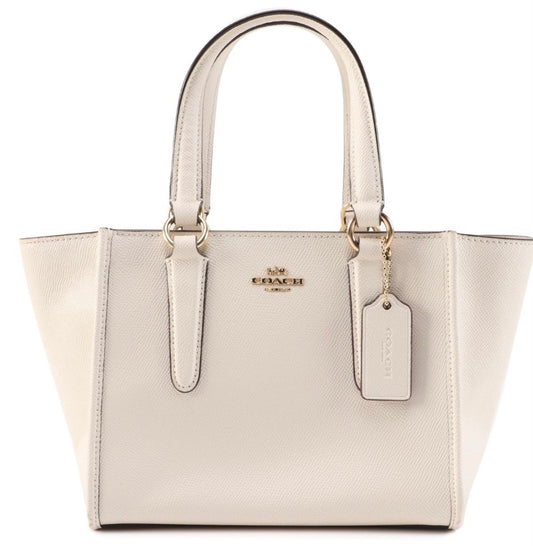 COACH Beige Eggshell White Leather Mini TOTE ABBY ESSIE STUDIOS